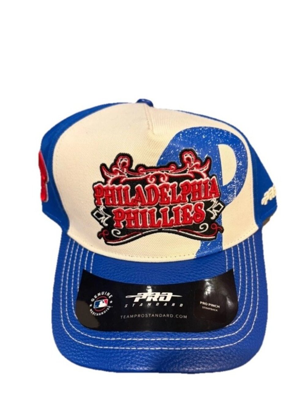Philadelphia Phillies - Pro Standard Cream Wool Strapback Adj. Hat NEW